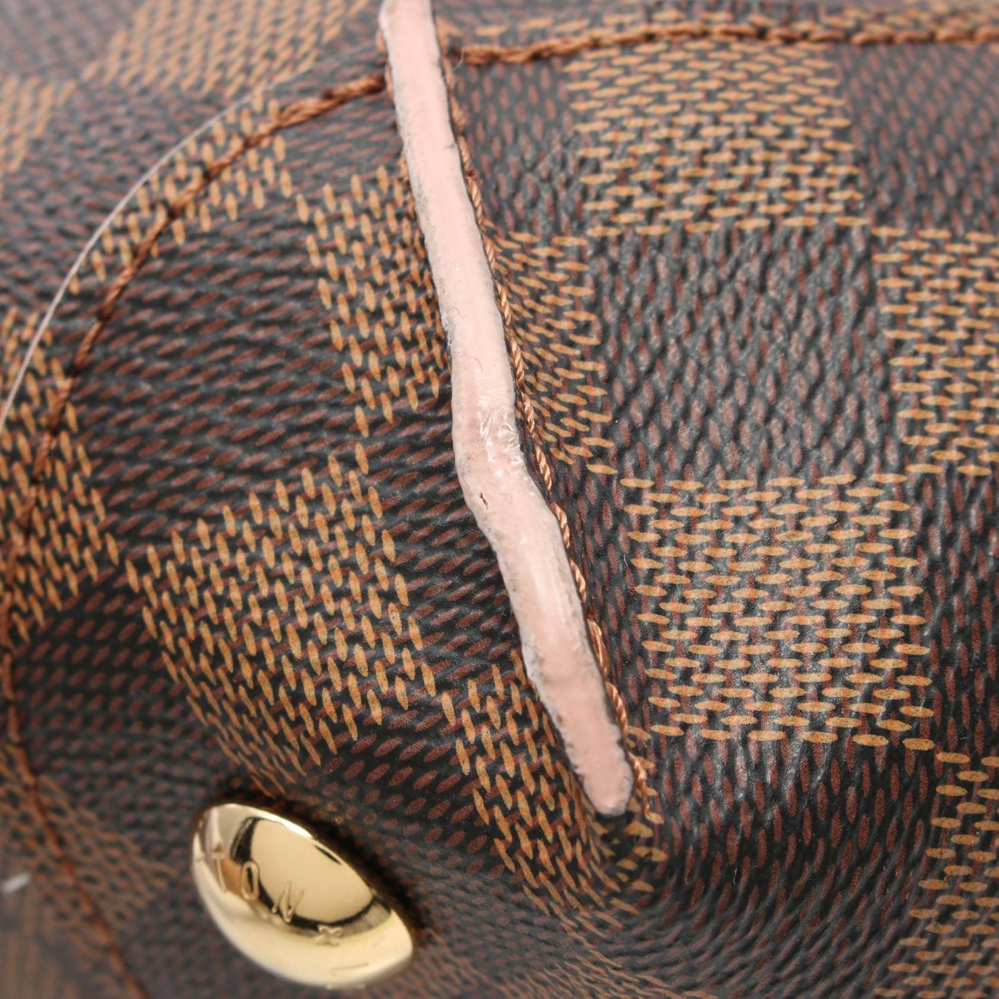 Louis Vuitton Damier Ebene Rose Ballerine Tote Bag N41554