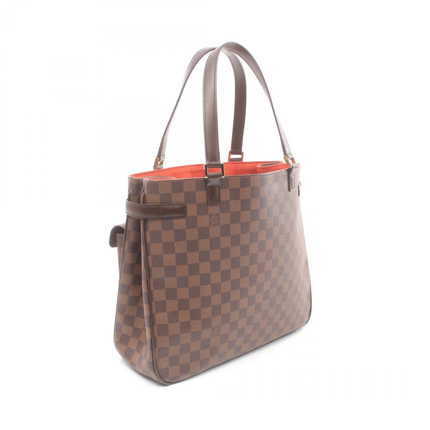 Louis Vuitton Damier Canvas Leather Tote Bag N51128