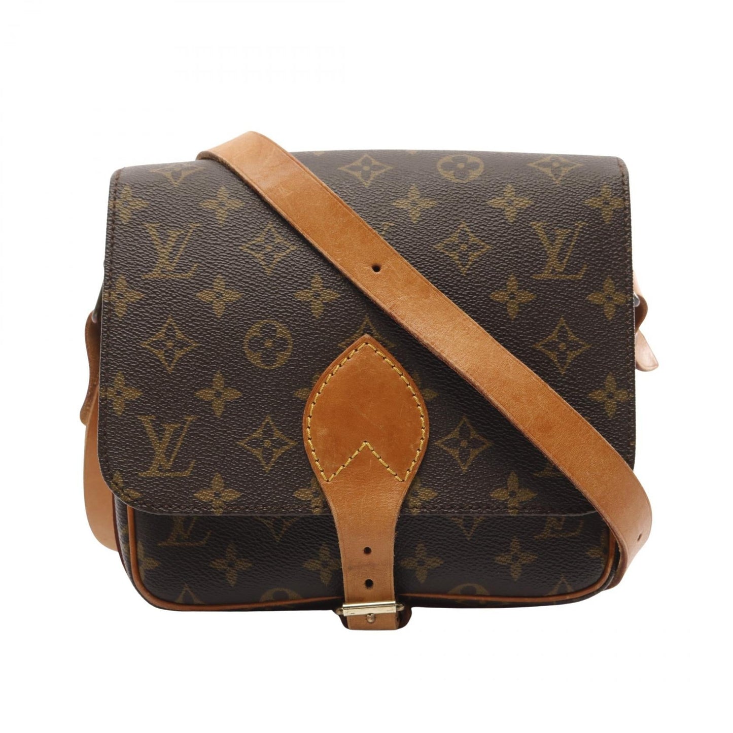 Louis Vuitton Cartouchiere MM Shoulder Bag Brown