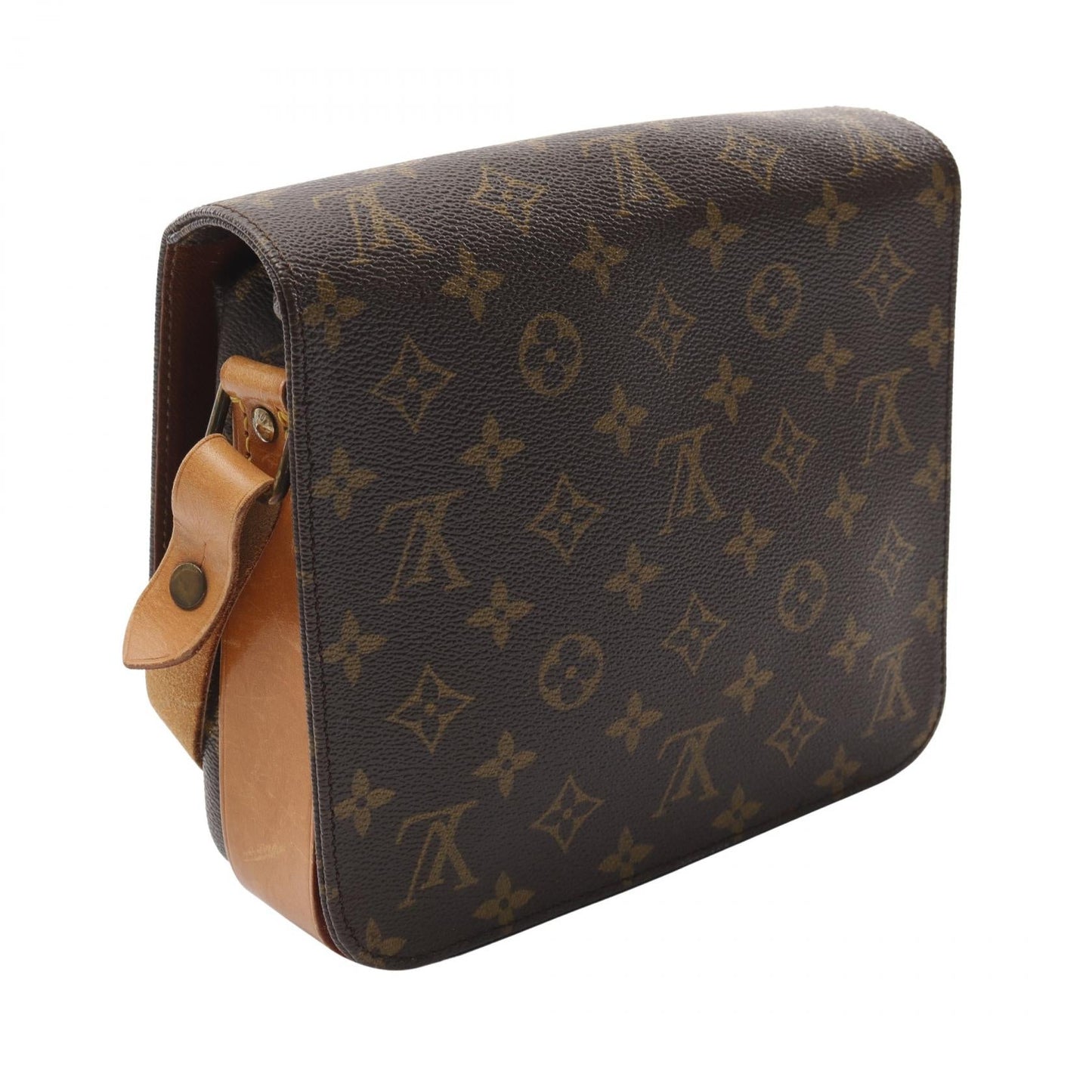 Louis Vuitton Cartouchiere MM Shoulder Bag Brown