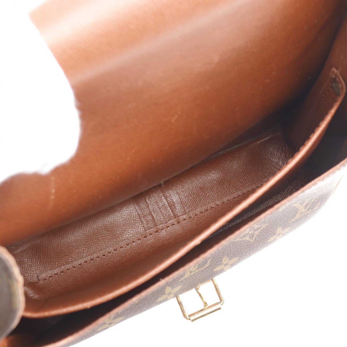 Louis Vuitton Cartouchiere MM Shoulder Bag Brown