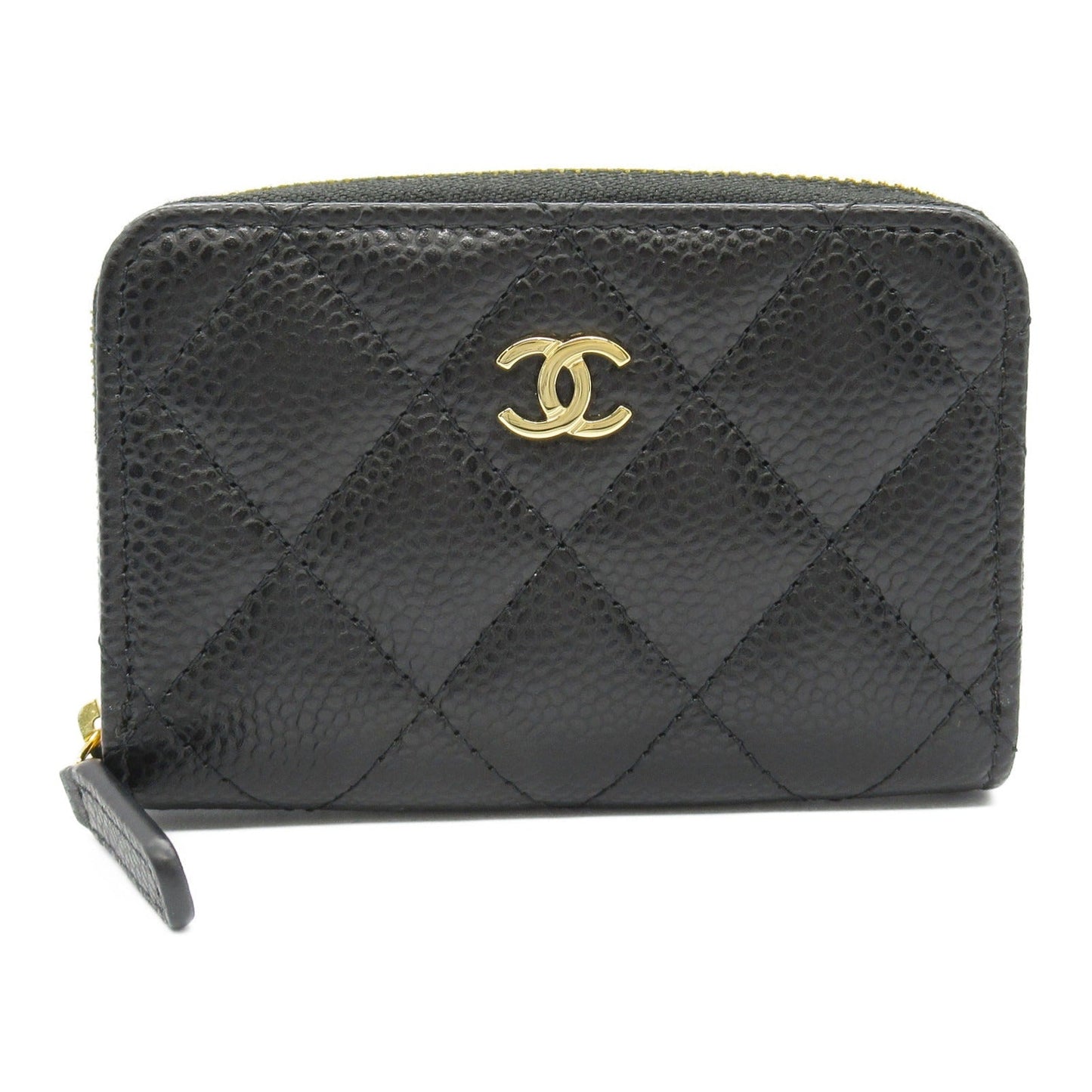 Chanel Matelasse Coin Case Leather Black AP0216