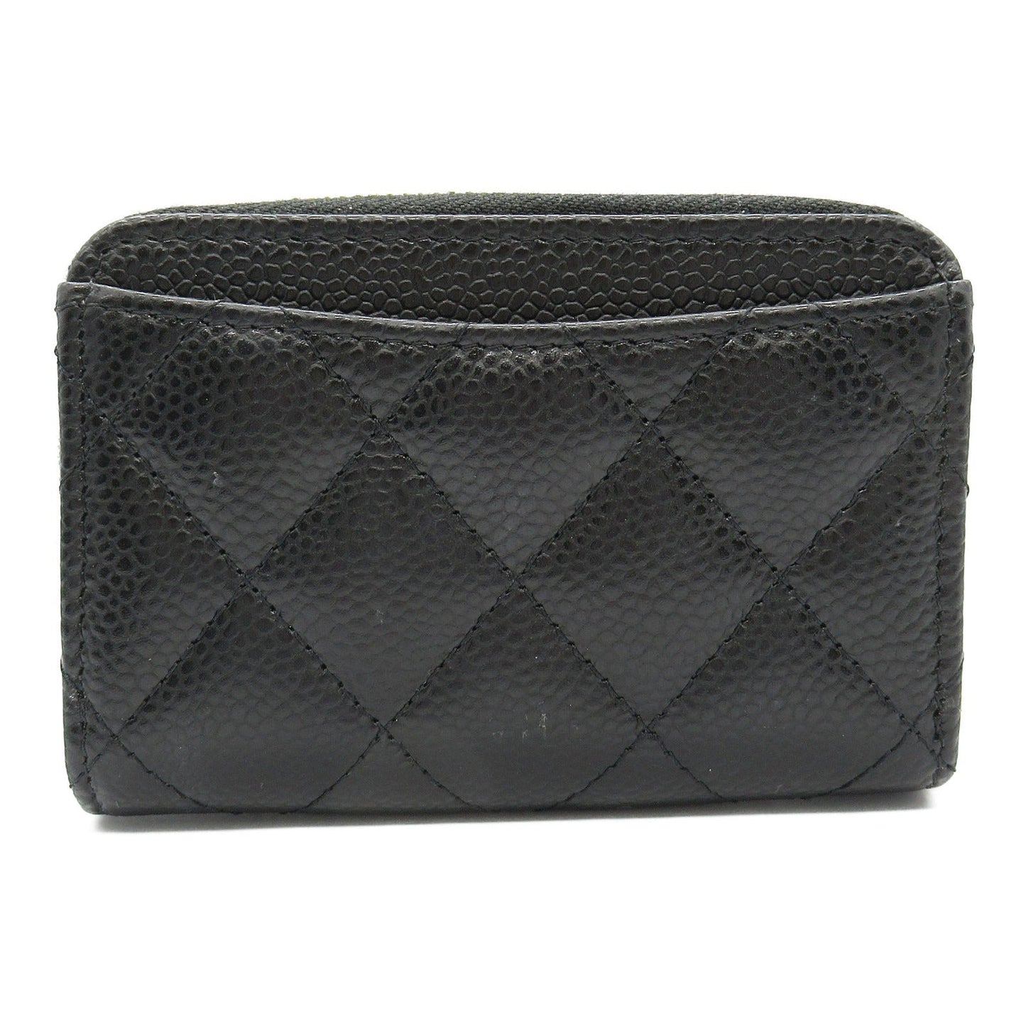 Chanel Matelasse Coin Case Leather Black AP0216