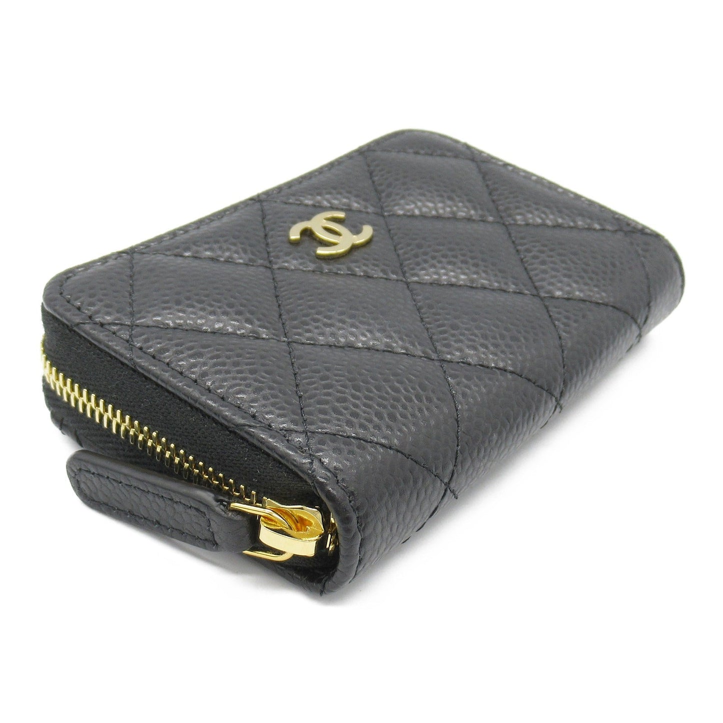 Chanel Matelasse Coin Case Leather Black AP0216
