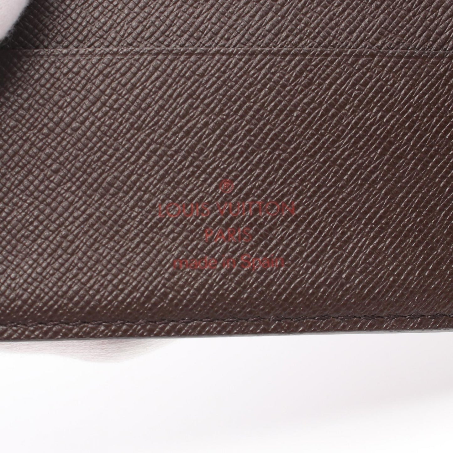 Louis Vuitton Damier Ebene Marco Wallet  Canvas Short Wallet N61675 in New Condition