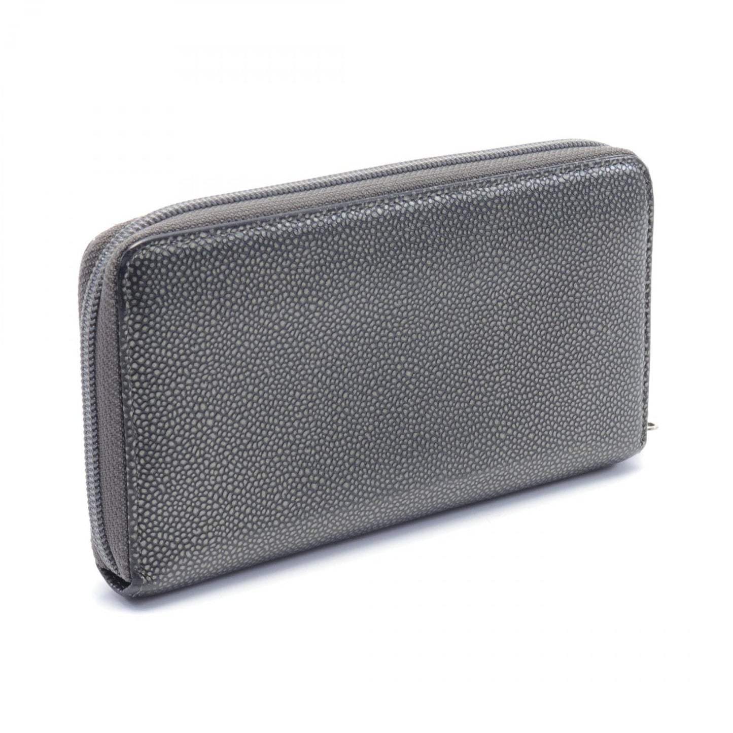 Chanel CC Caviar Zip Around Wallet Leather Long Wallet in New Condition