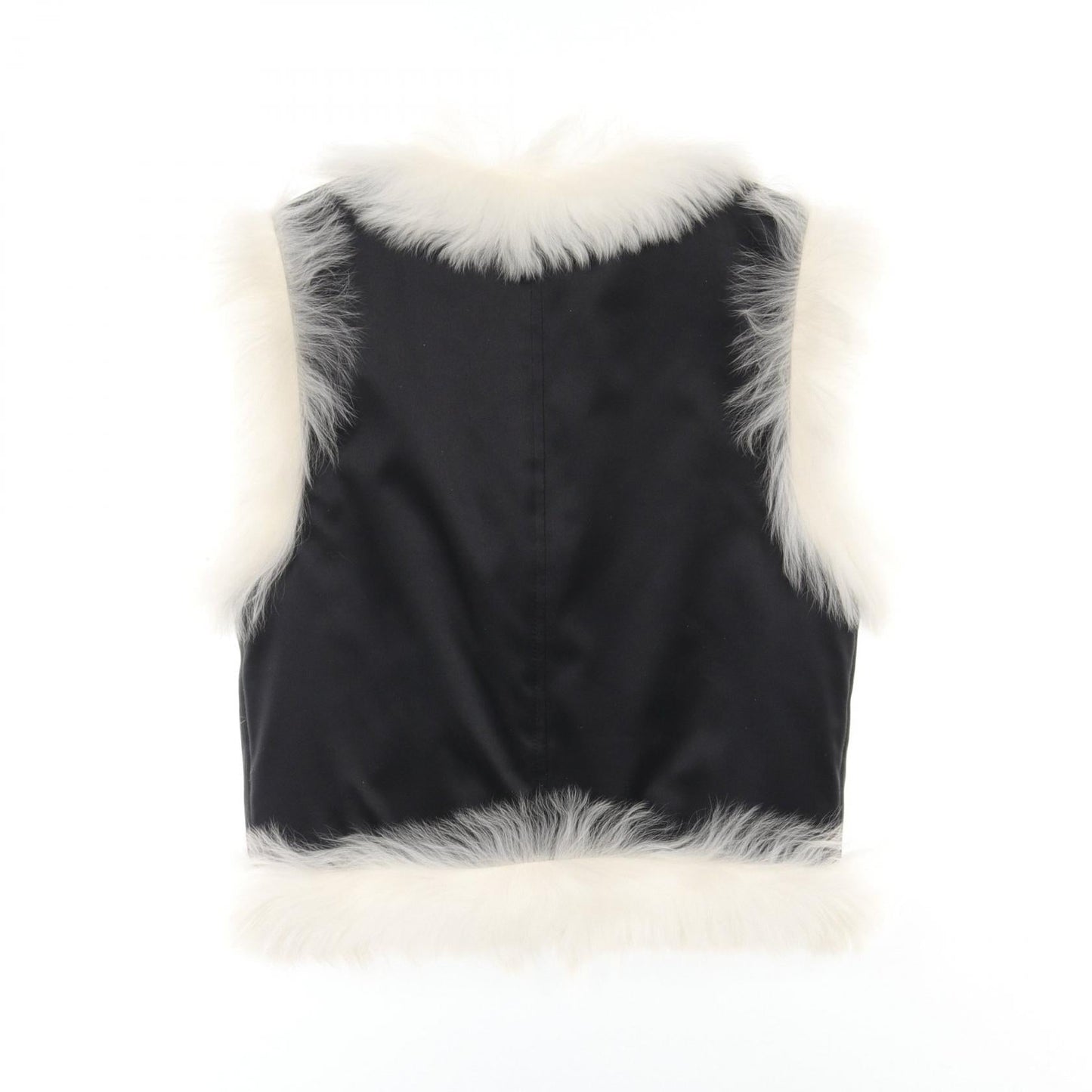 Chanel Coco Neige Vest Polyester Shearling