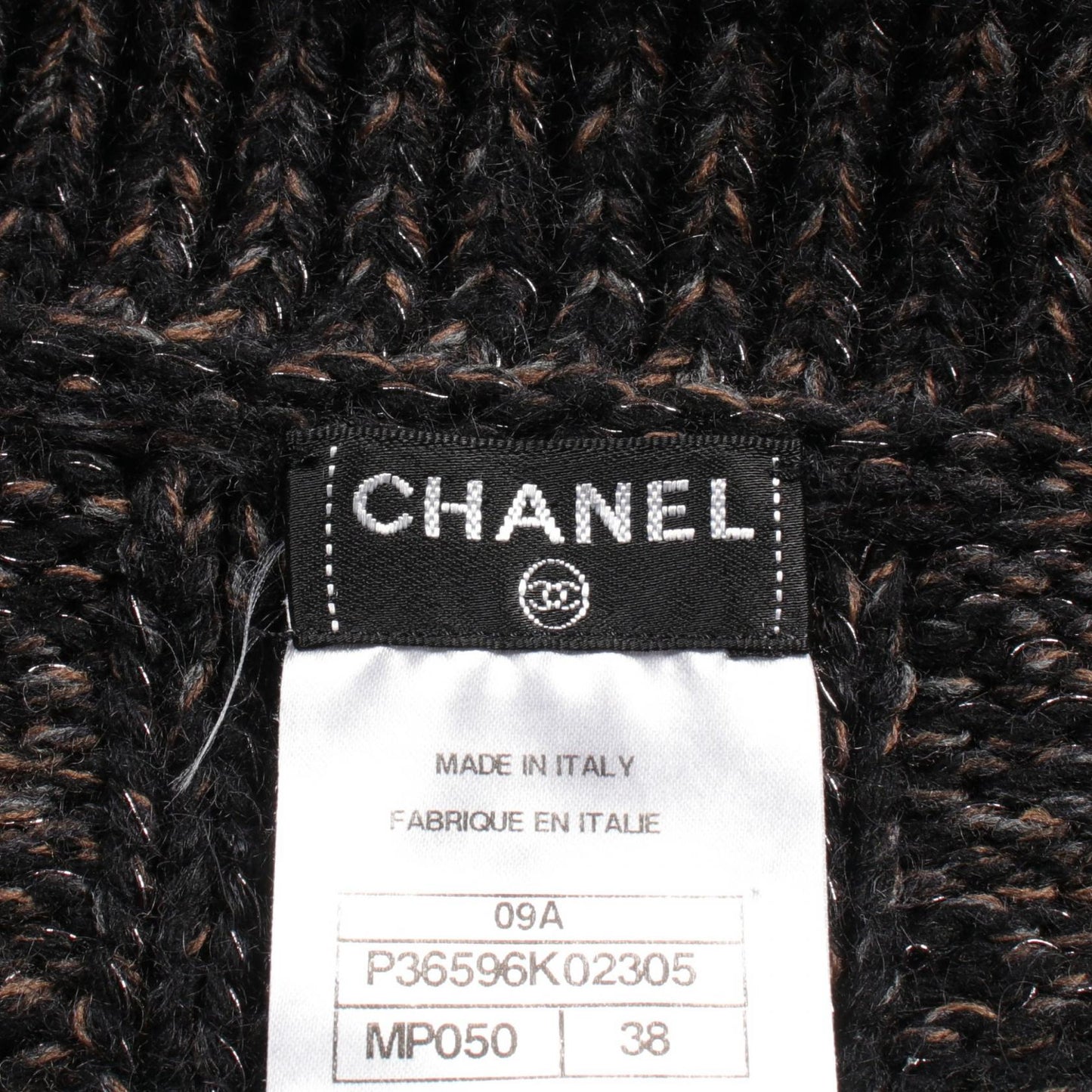 Chanel Cashmere Wool Outerwear Black/Brown