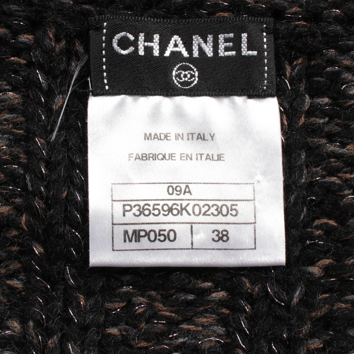 Chanel Cashmere Wool Outerwear Black/Brown
