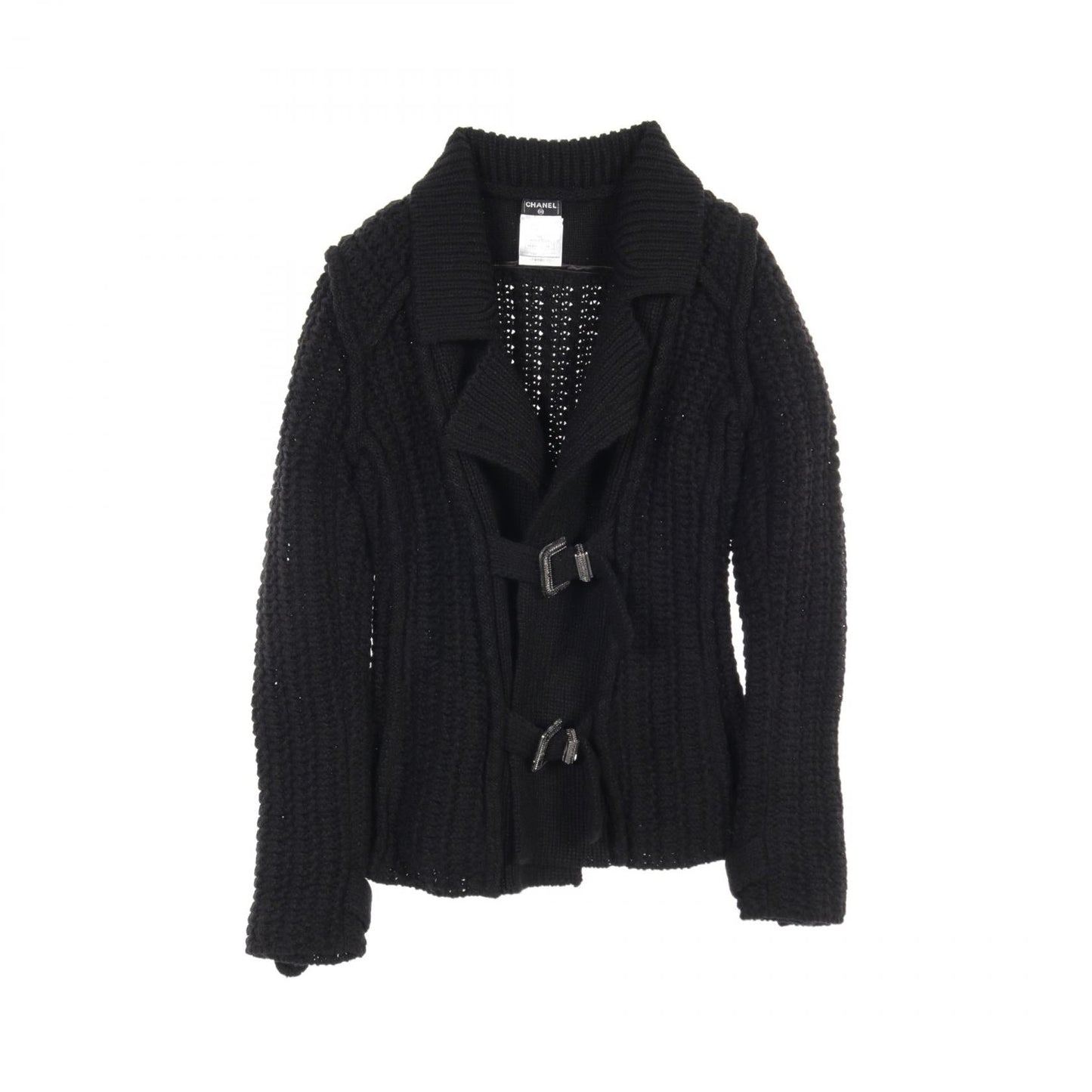 Chanel Wool Nylon Mohair Outerwear Black