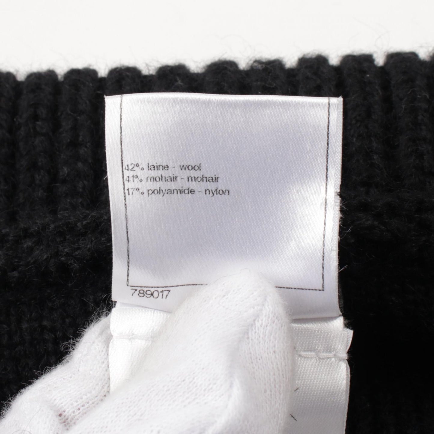 Chanel Wool Nylon Mohair Outerwear Black