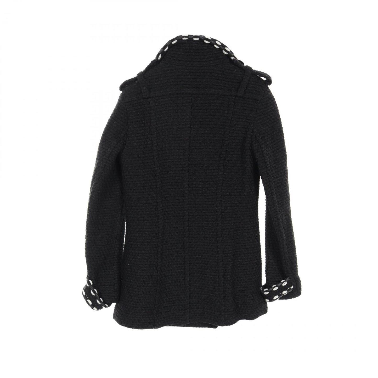 Chanel Wool Peacoat Coco Mark Button