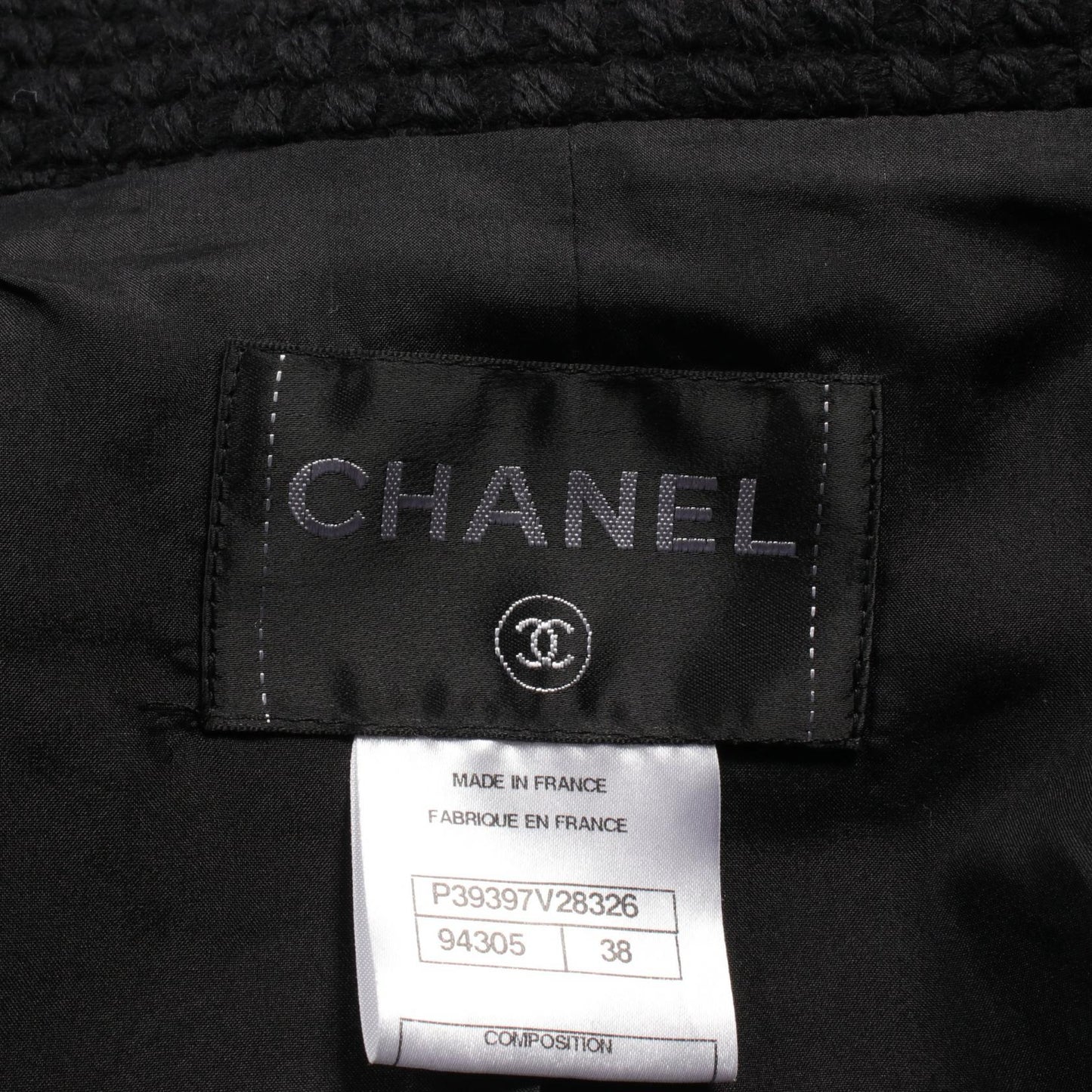 Chanel Wool Peacoat Coco Mark Button