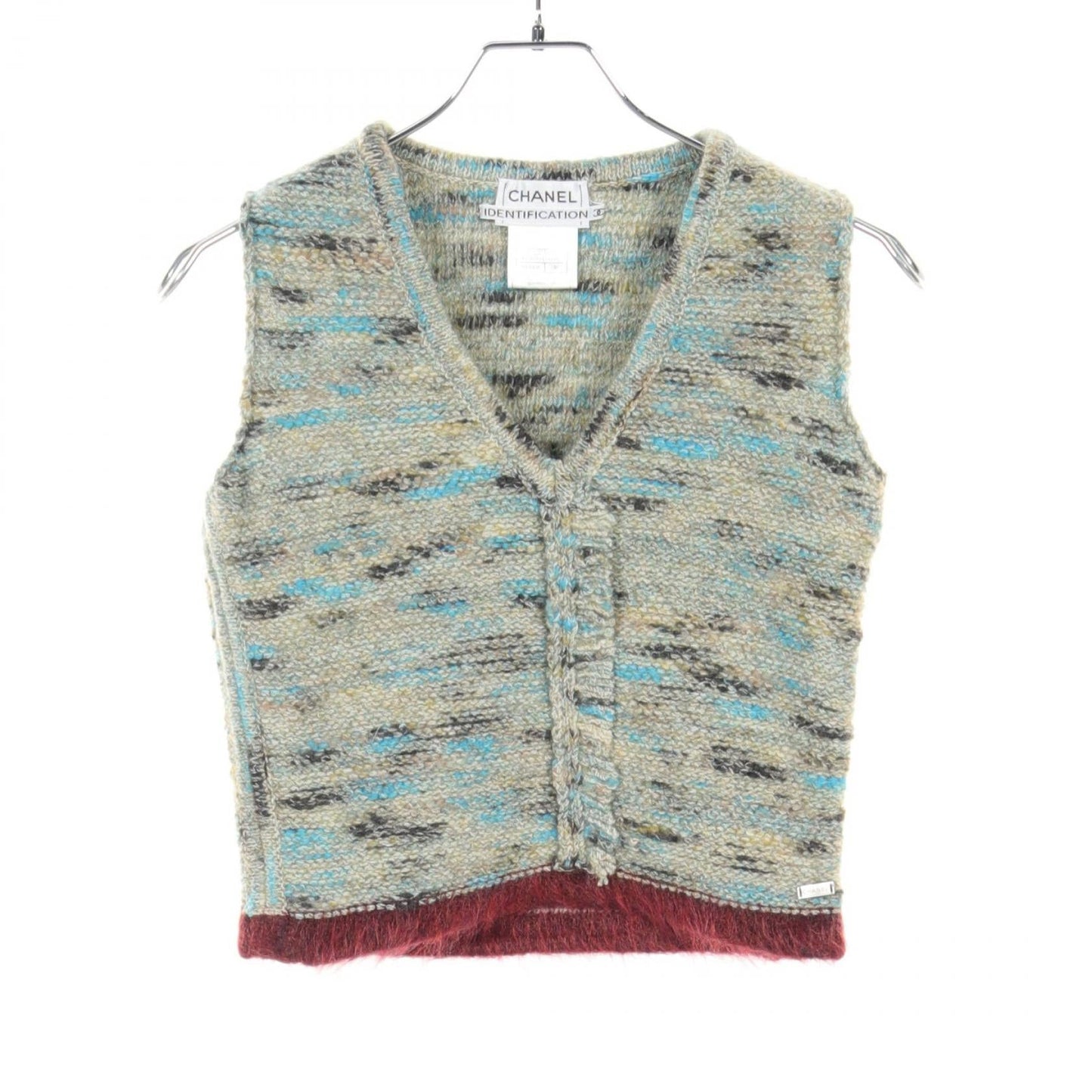 Chanel Wool Nylon Knit Top Green