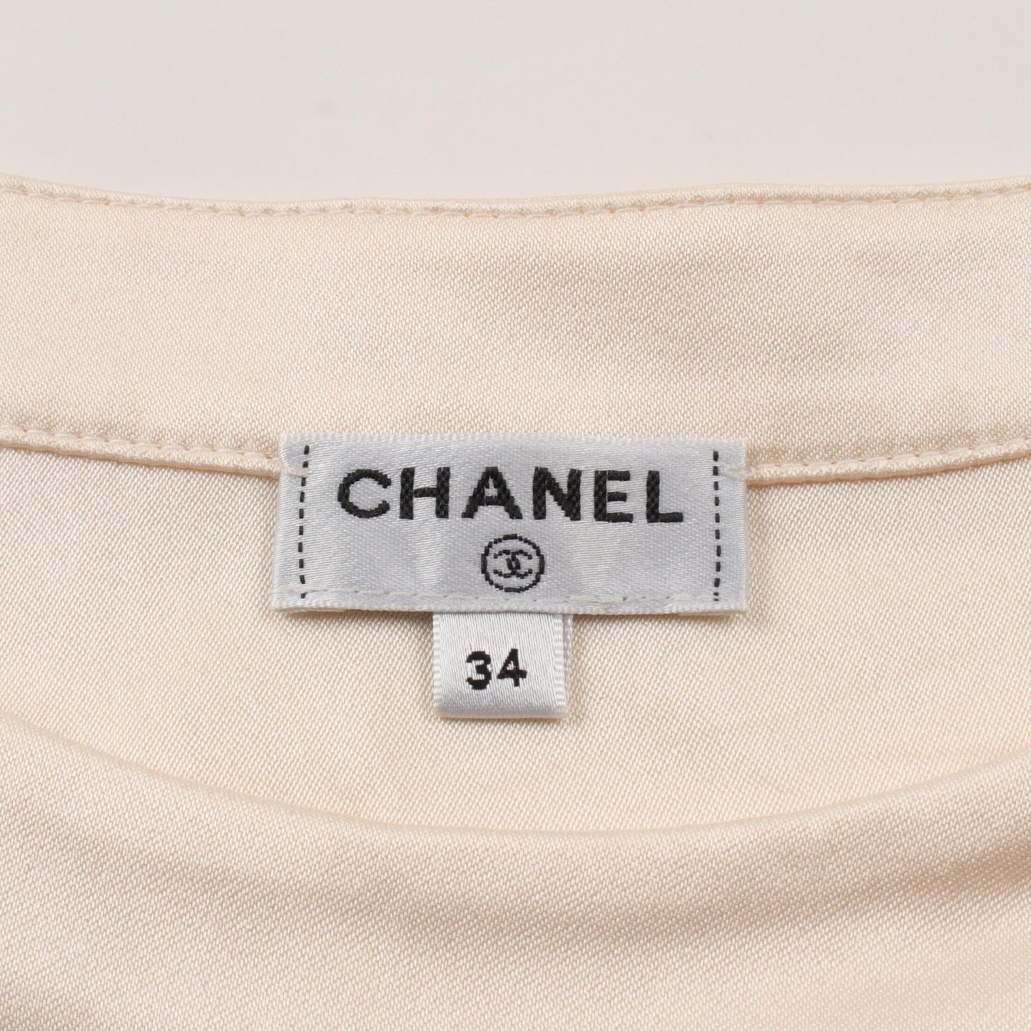 Chanel Silk Blouse Coco Mark Button