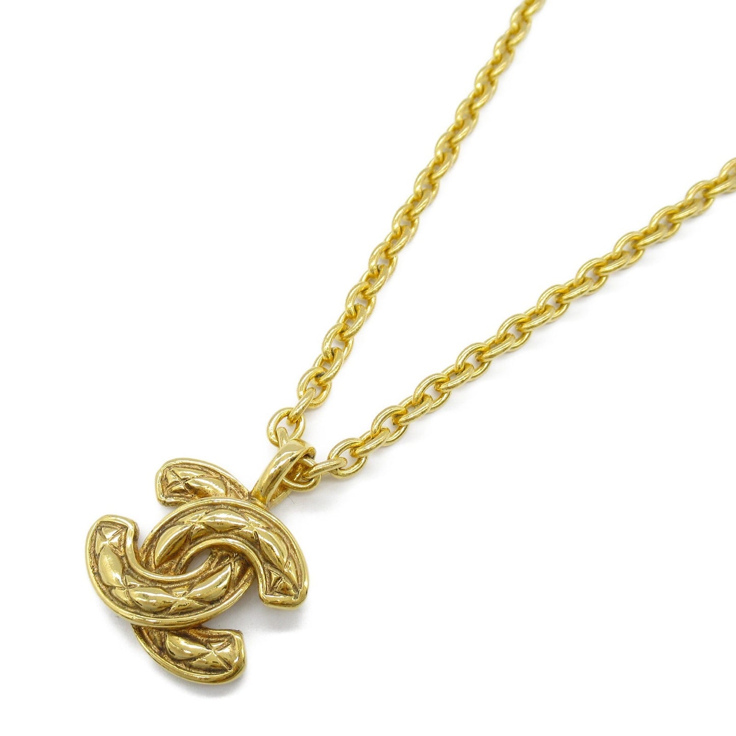 Chanel Coco Mark Gold Necklace