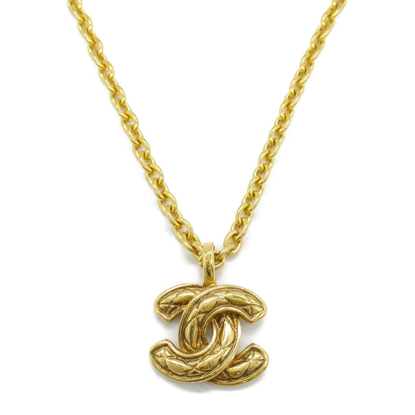 Chanel Coco Mark Gold Necklace