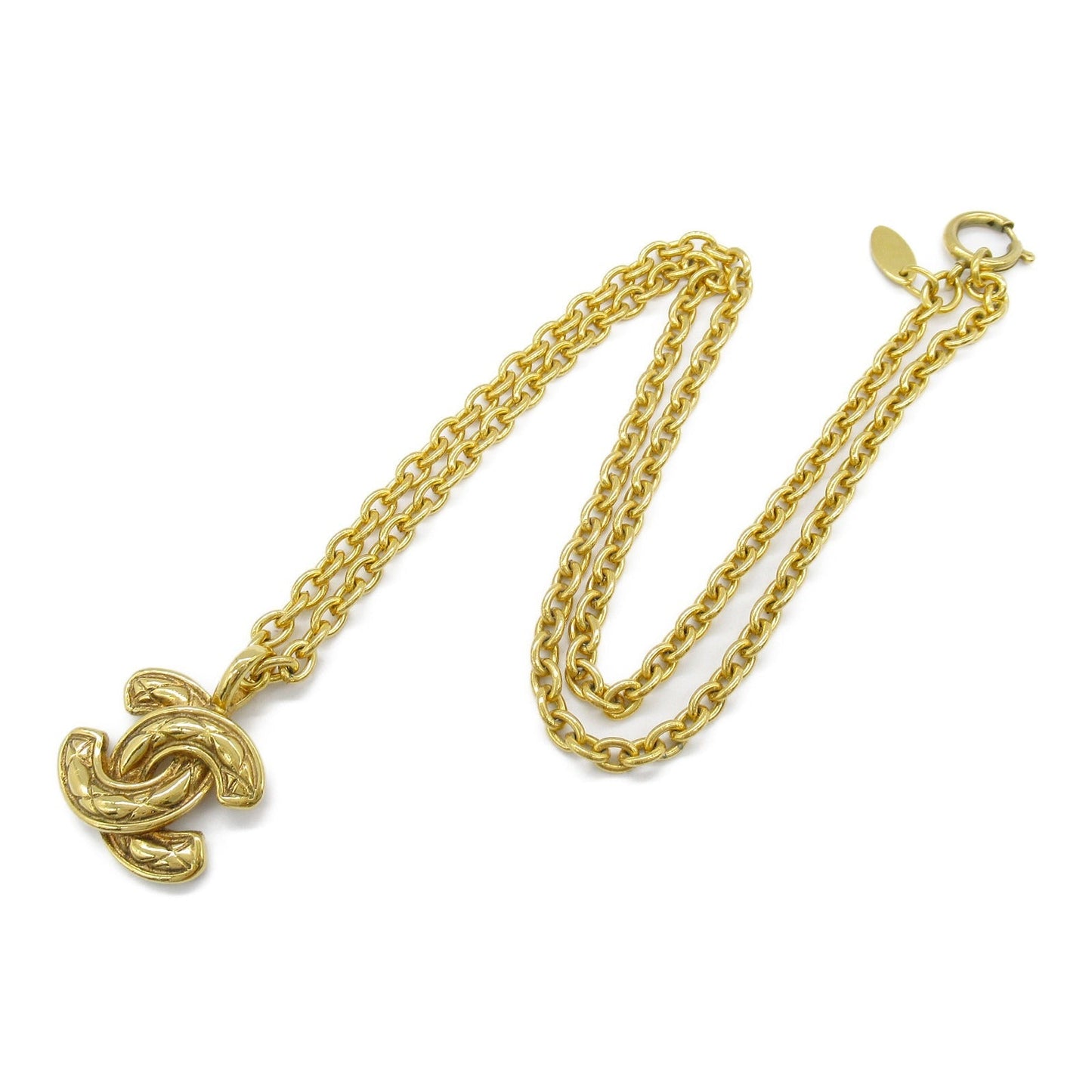 Chanel Coco Mark Gold Necklace