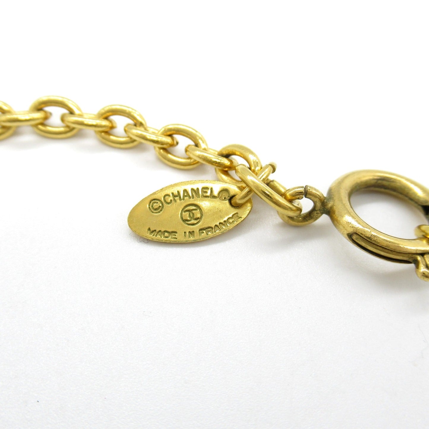 Chanel Coco Mark Gold Necklace