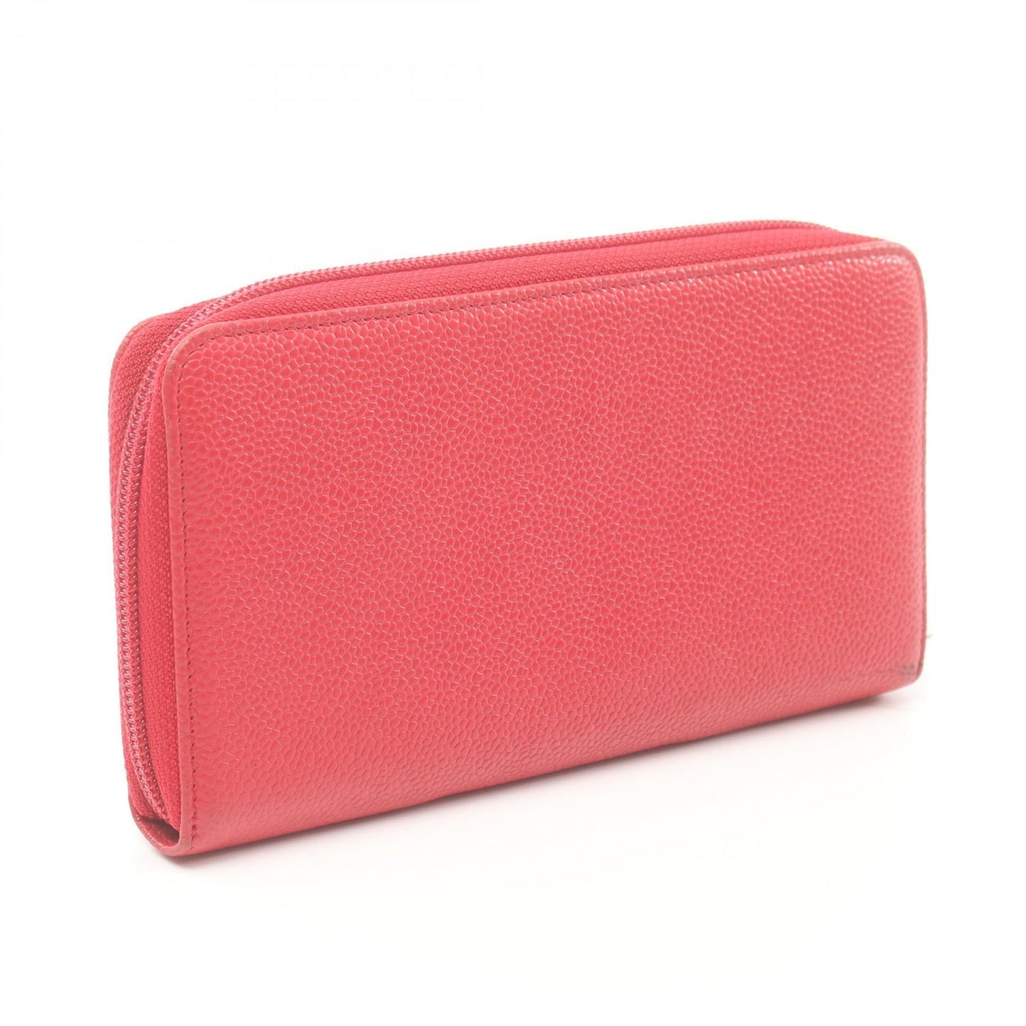 Chanel CC Caviar Long Wallet  Leather Long Wallet in New Condition