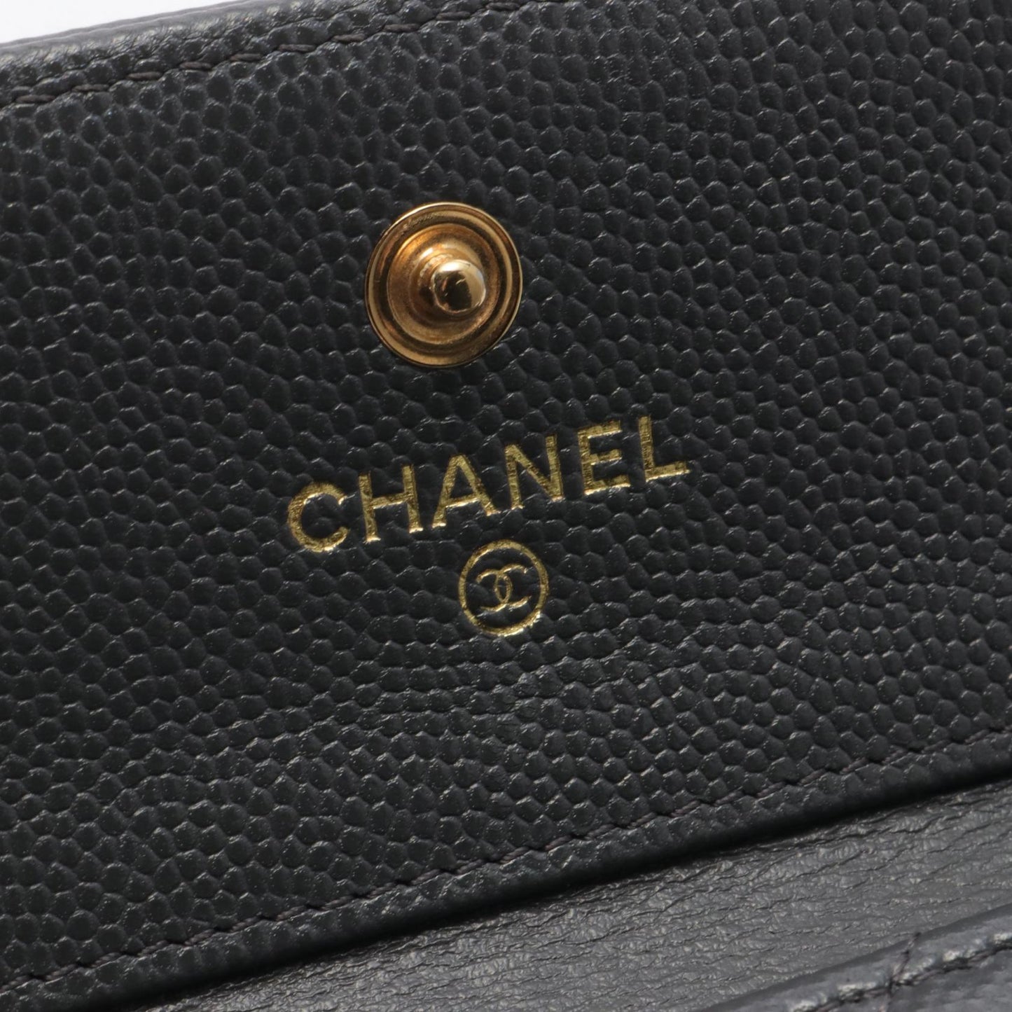 Chanel Boy Chanel Mini Wallet Leather Short Wallet A84432 in New Condition