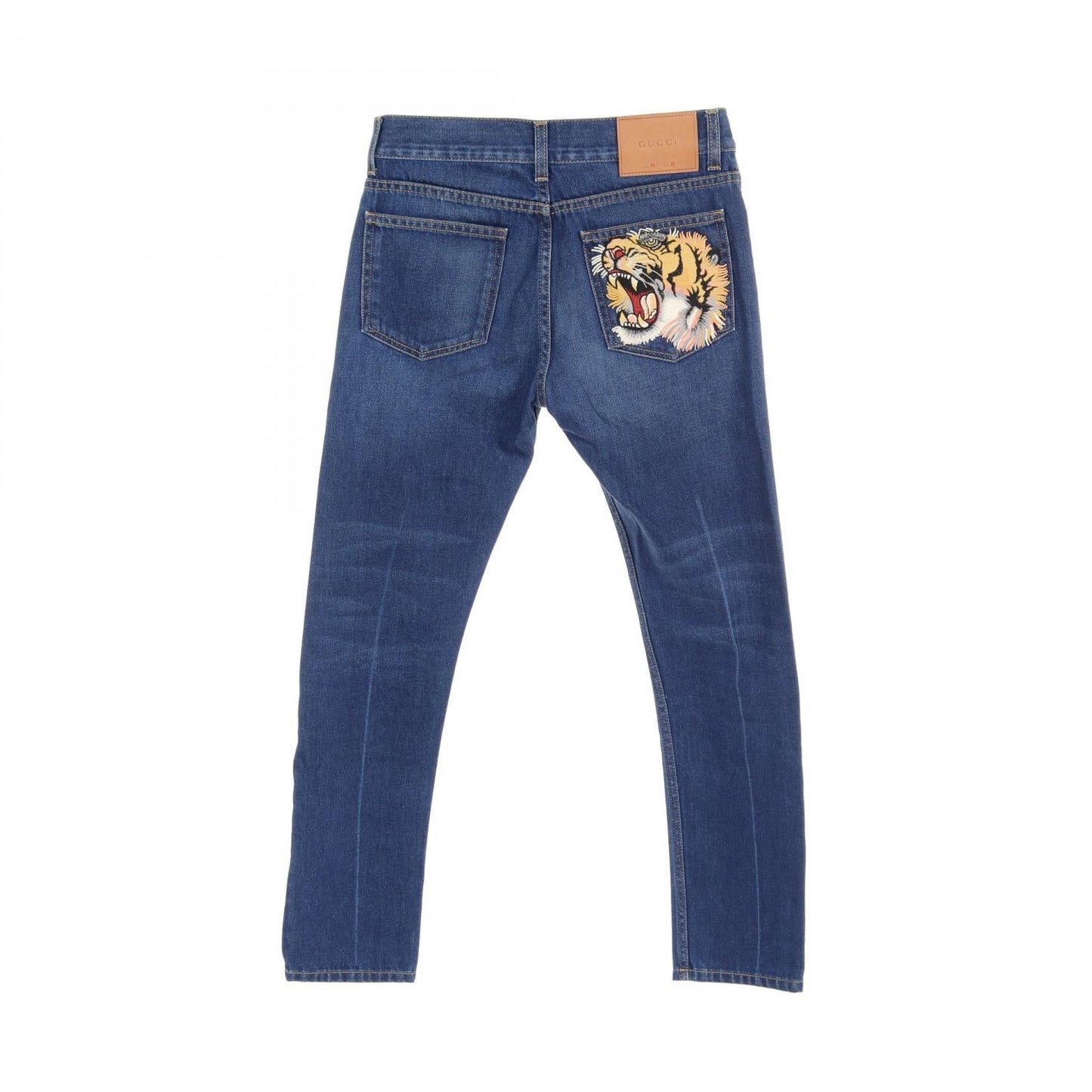 Luxury Gucci Trending 2025 Embroidered Flower Tiger Jeans