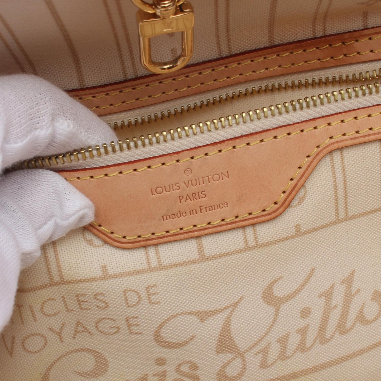 Louis Vuitton Damier Azur Neverfull PM Tote Bag