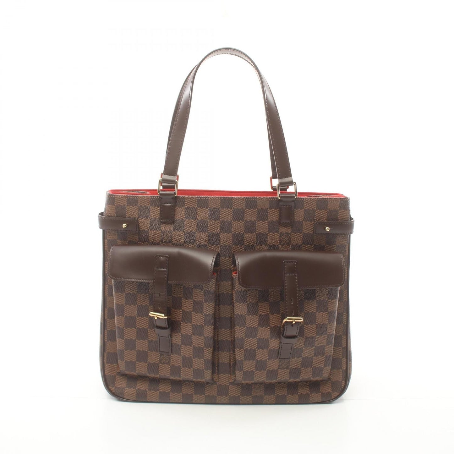 Louis Vuitton Damier Canvas Leather Tote Bag N51128