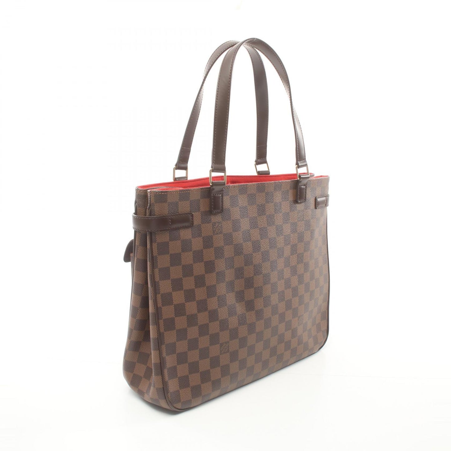 Louis Vuitton Damier Canvas Leather Tote Bag N51128