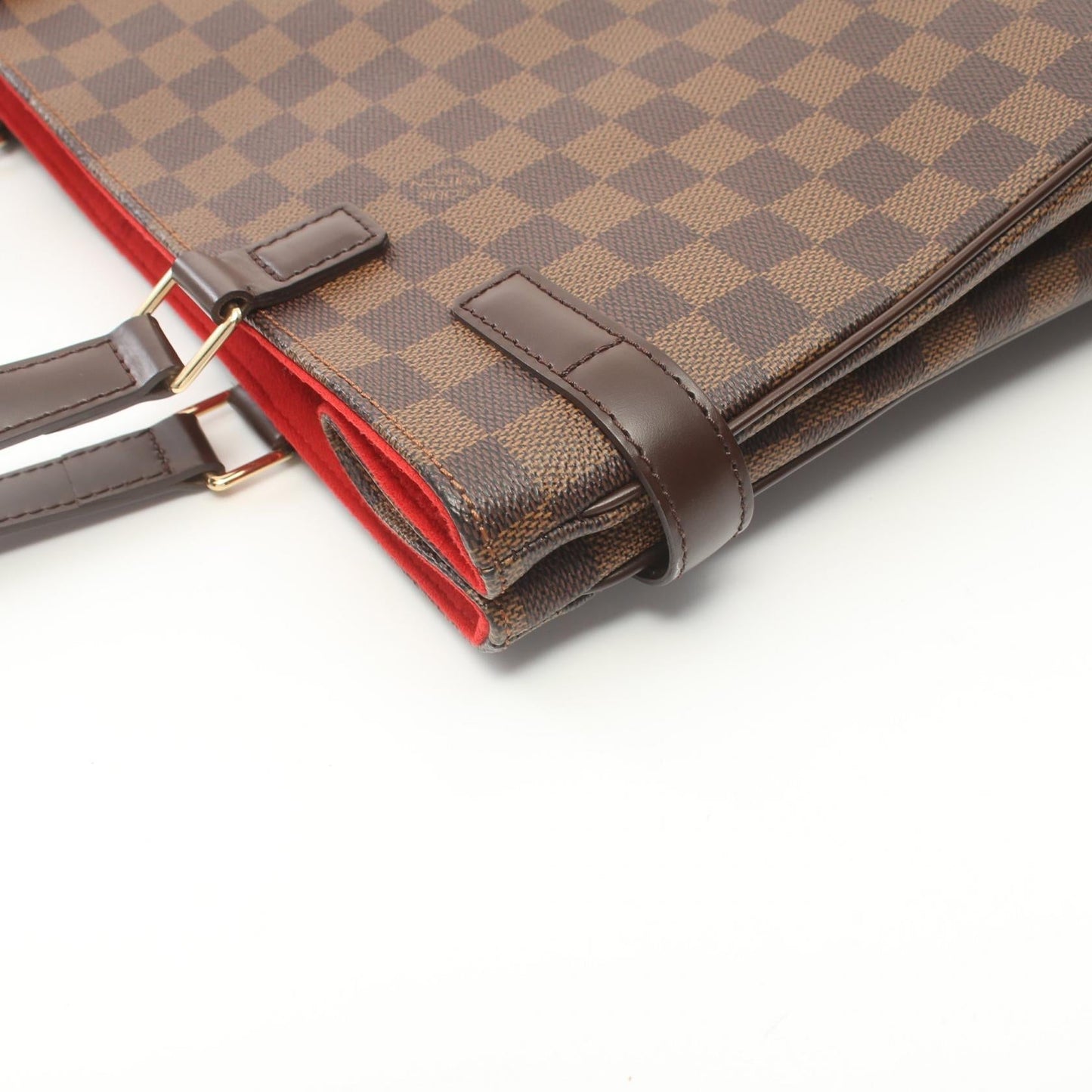 Louis Vuitton Damier Canvas Leather Tote Bag N51128