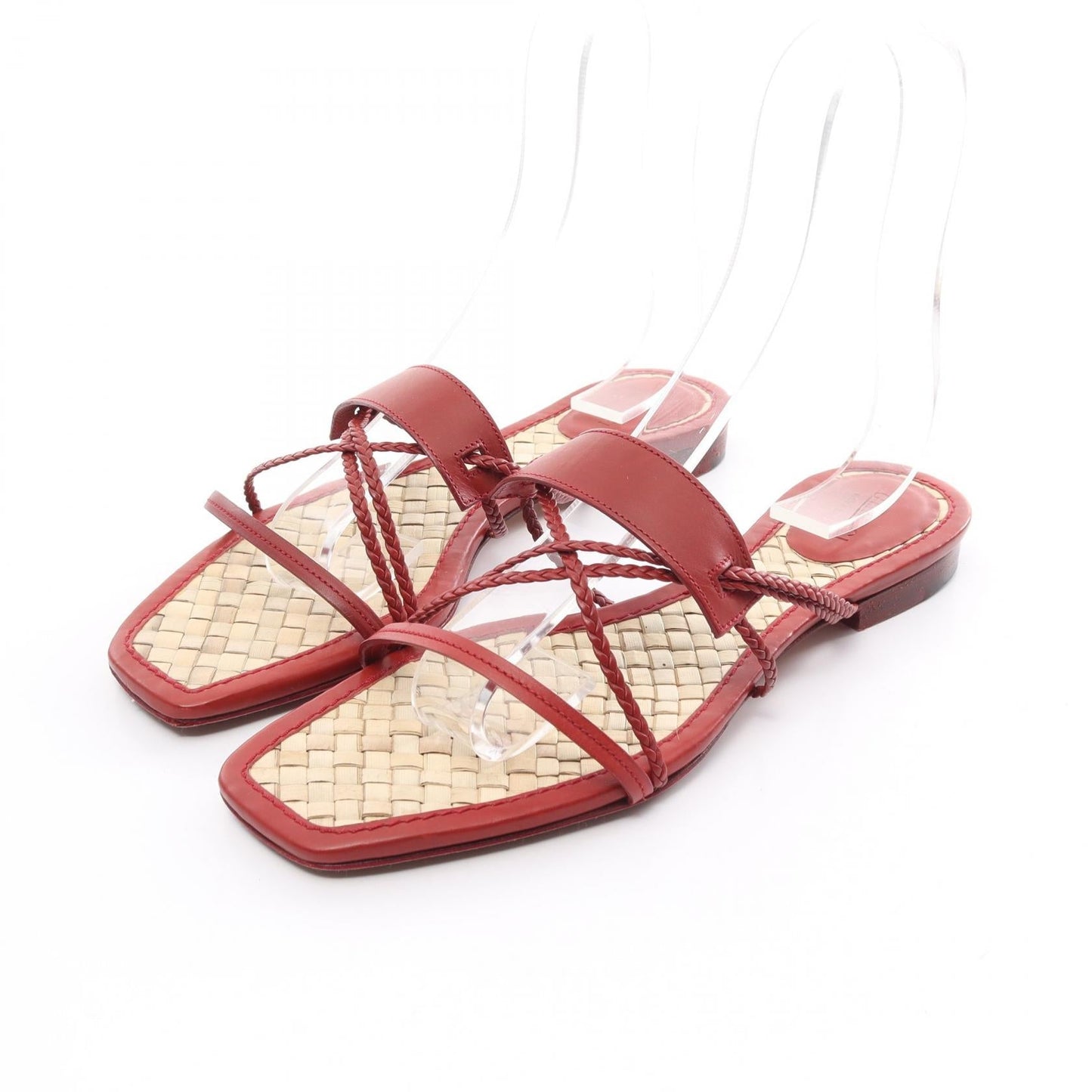 Luxury Gucci Trending 2025 Leather Sandals Red 105799