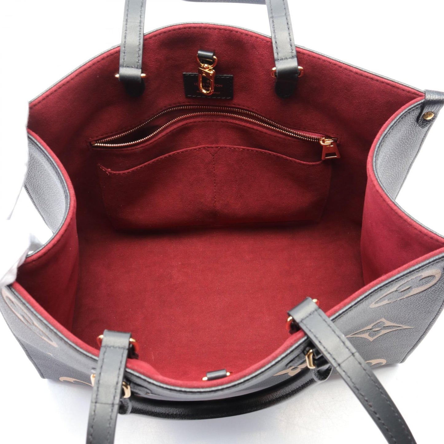 Louis Vuitton OnTheGo MM Bicolor Monogram Empreinte Tote Bag M45495