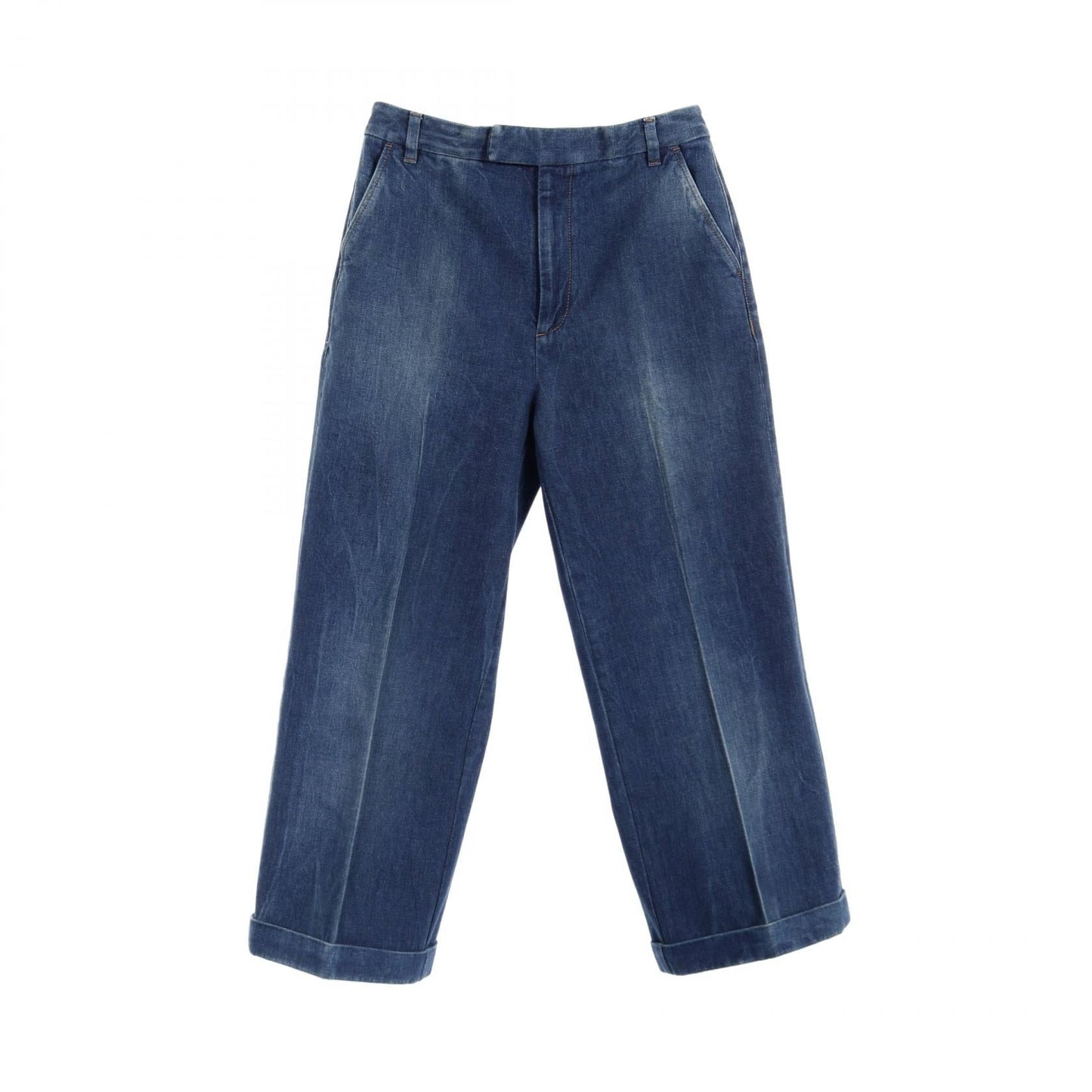 Luxury Gucci Trending 2025 Denim Pants Cotton Navy 625114