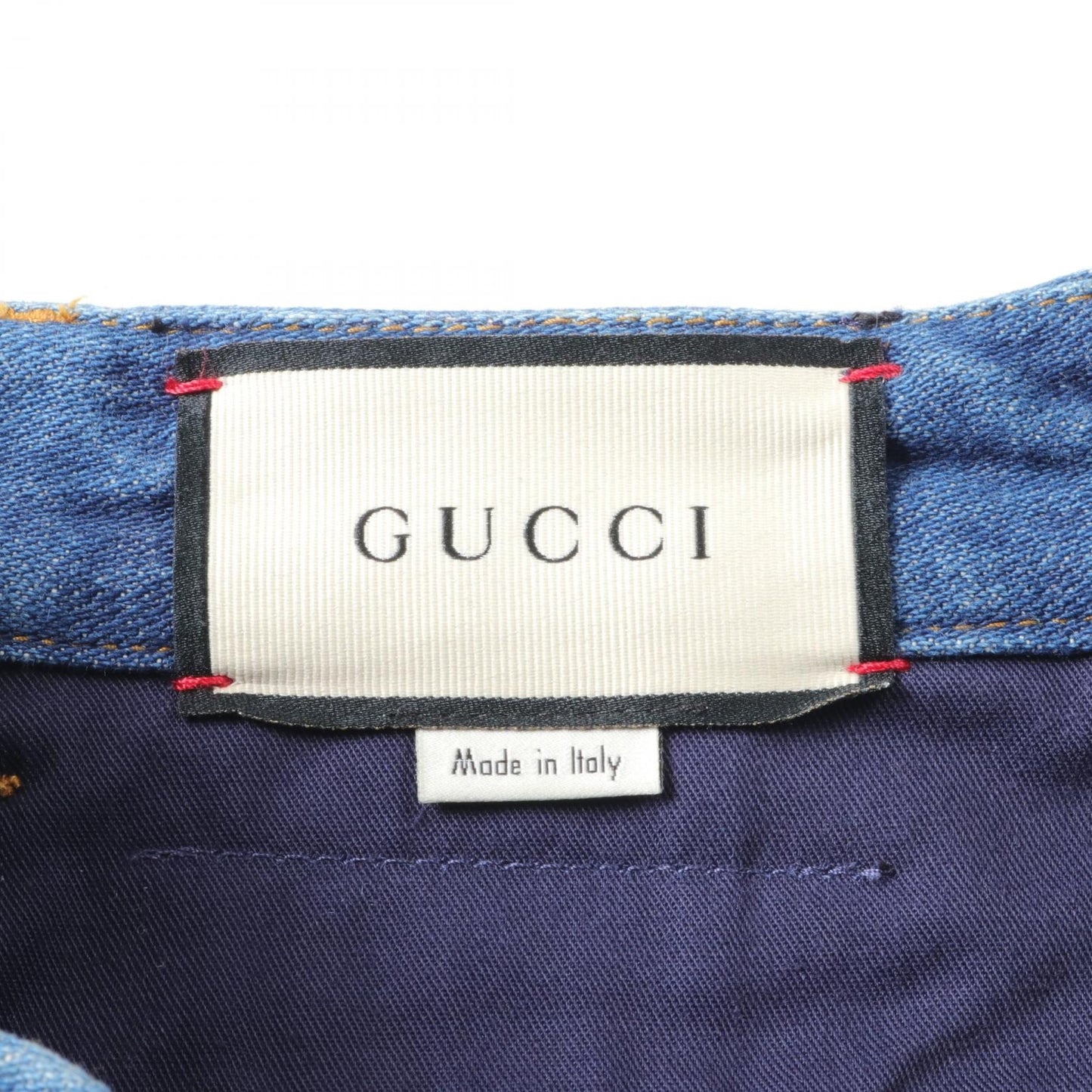 Luxury Gucci Trending 2025 Denim Pants Cotton Navy 625114