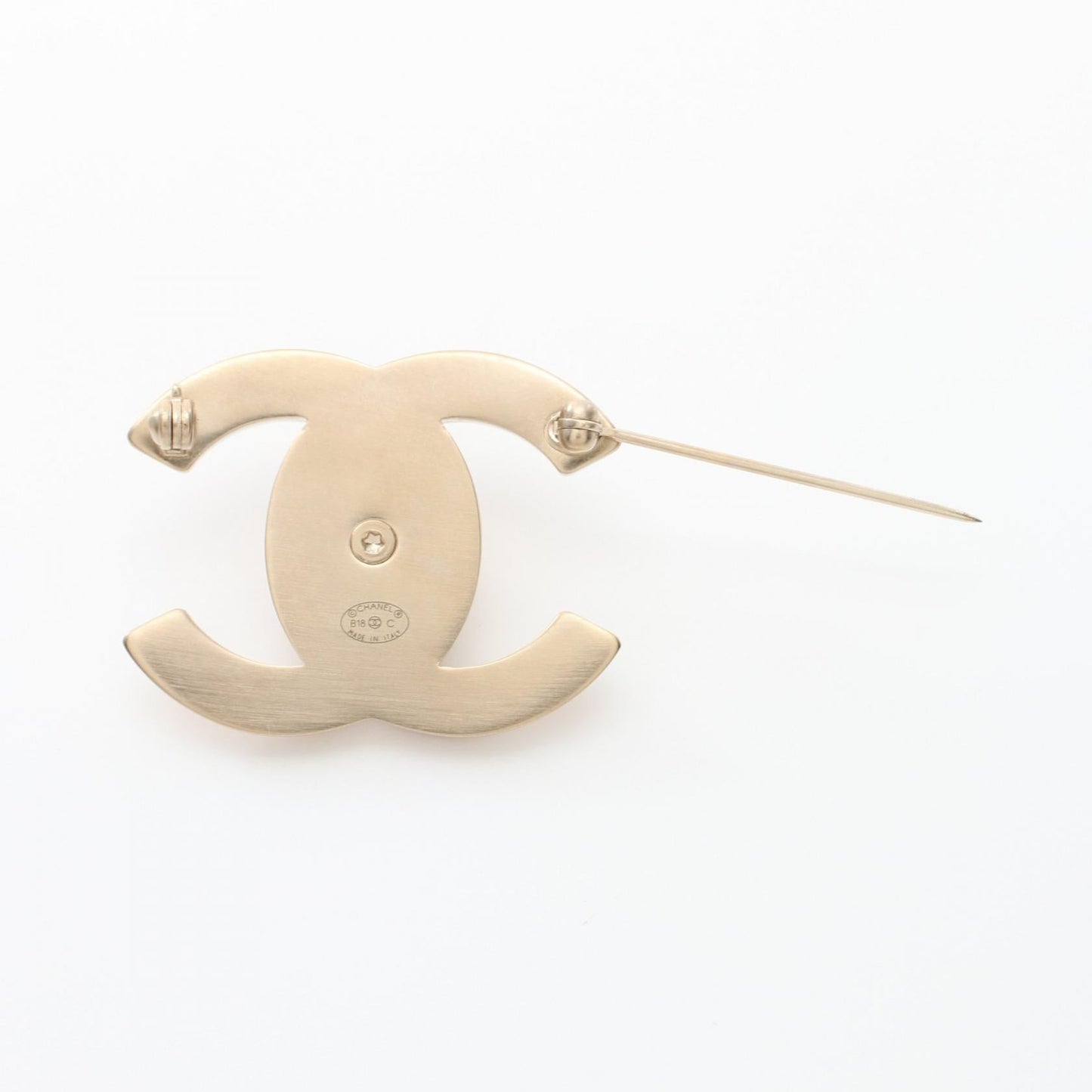 Chanel Coco Mark Brooch Gold Plated