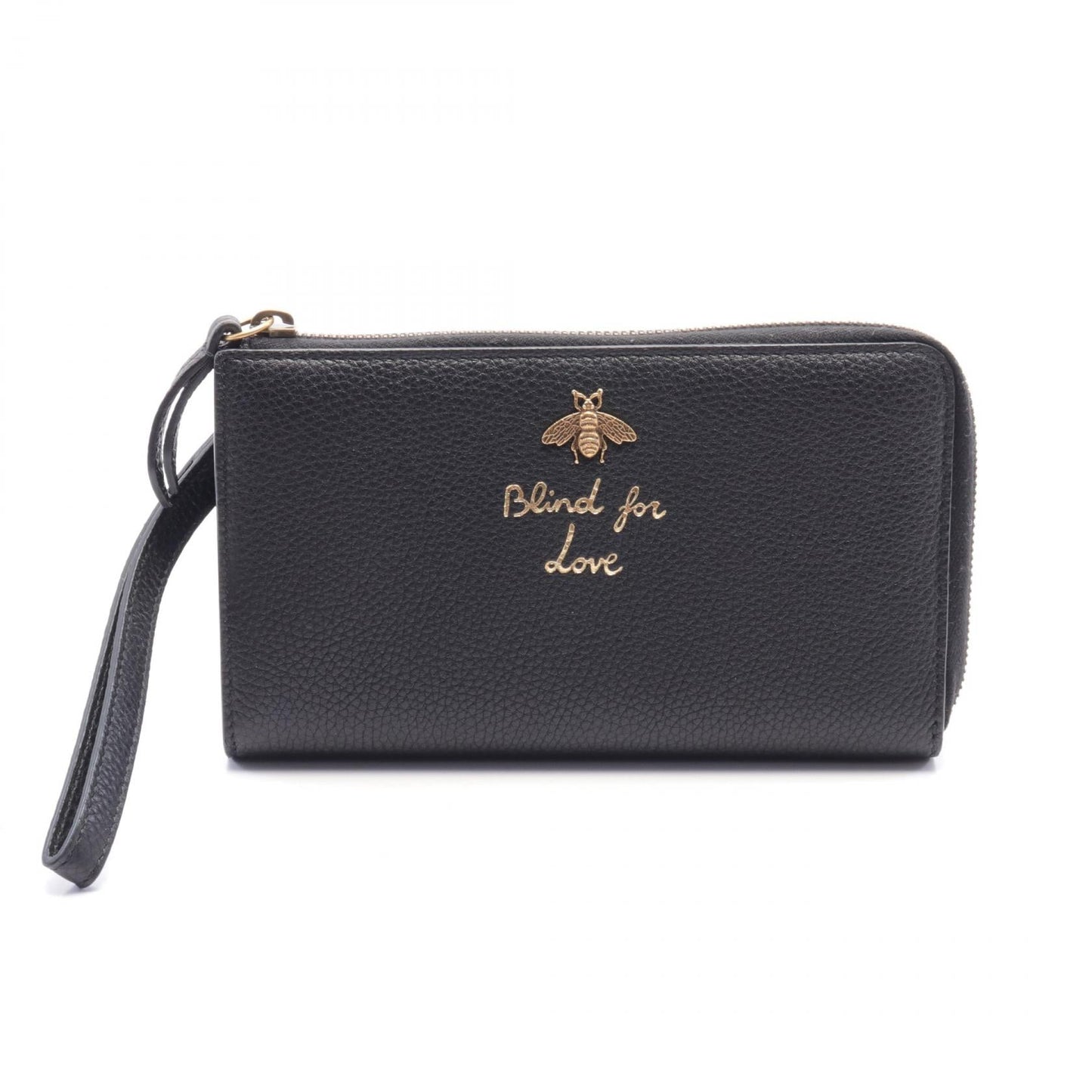 Luxury Gucci Trending 2025 Leather Animalier Bee Long Wallet