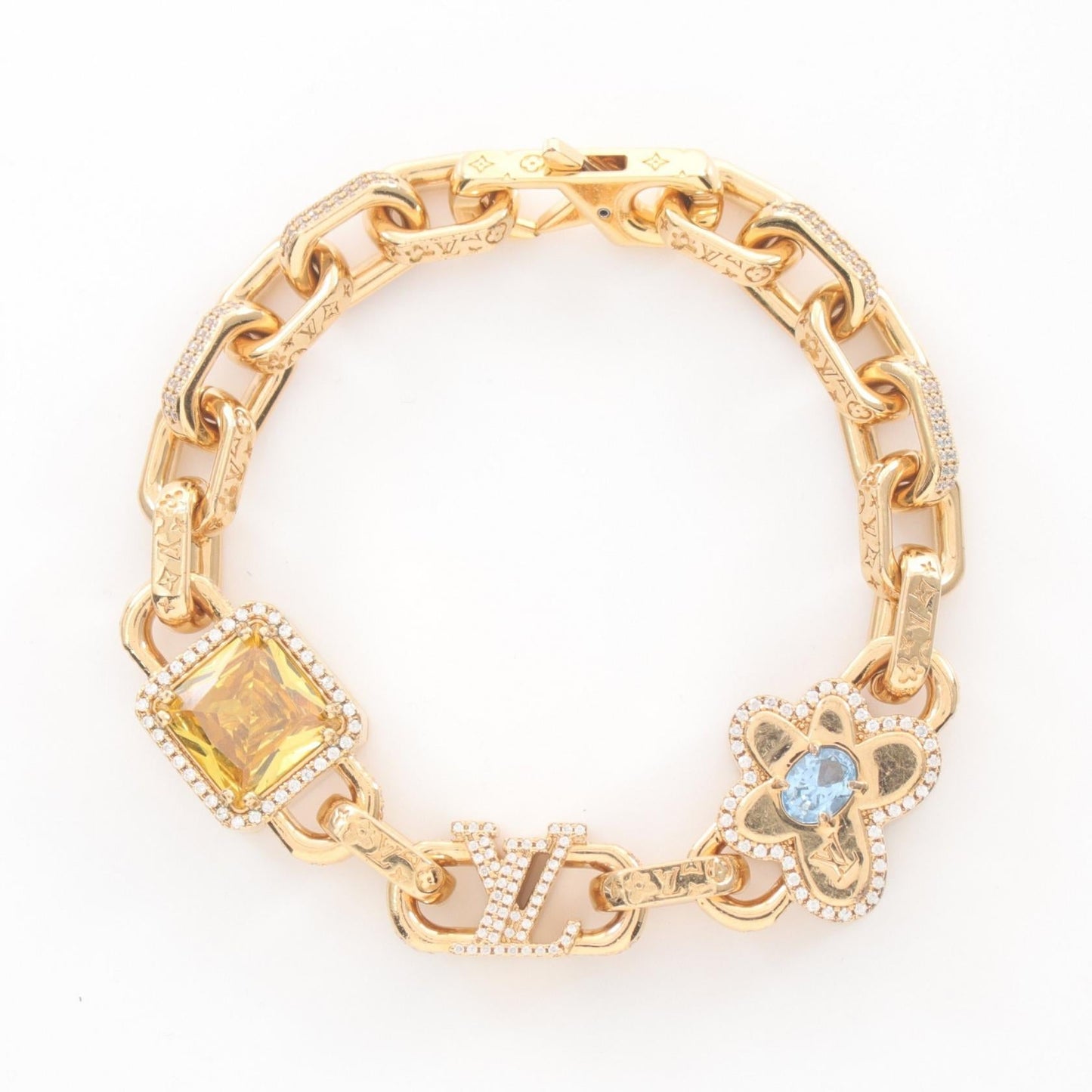 Louis Vuitton Paradise Stone Bracelet Gold Multicolor