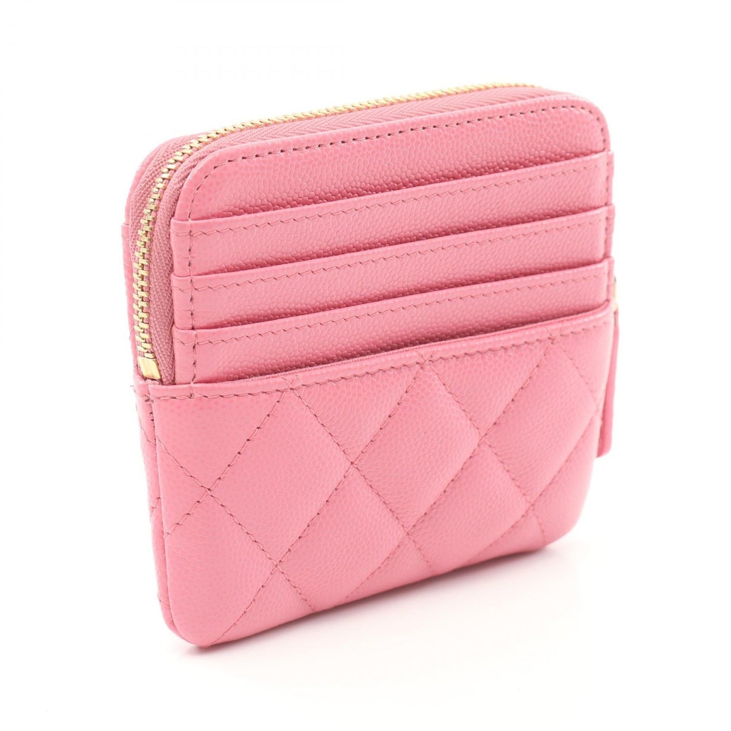 Chanel Caviar Skin Matelasse Coin Case AP2061