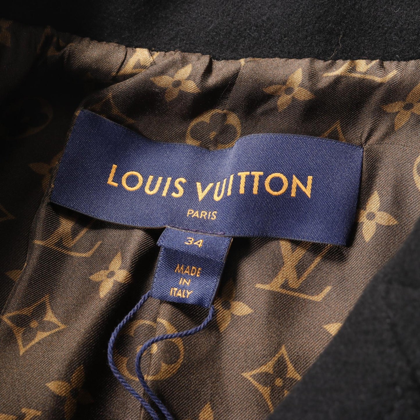 Louis Vuitton Wool Golden Trim Peacoat 1AB6RQ