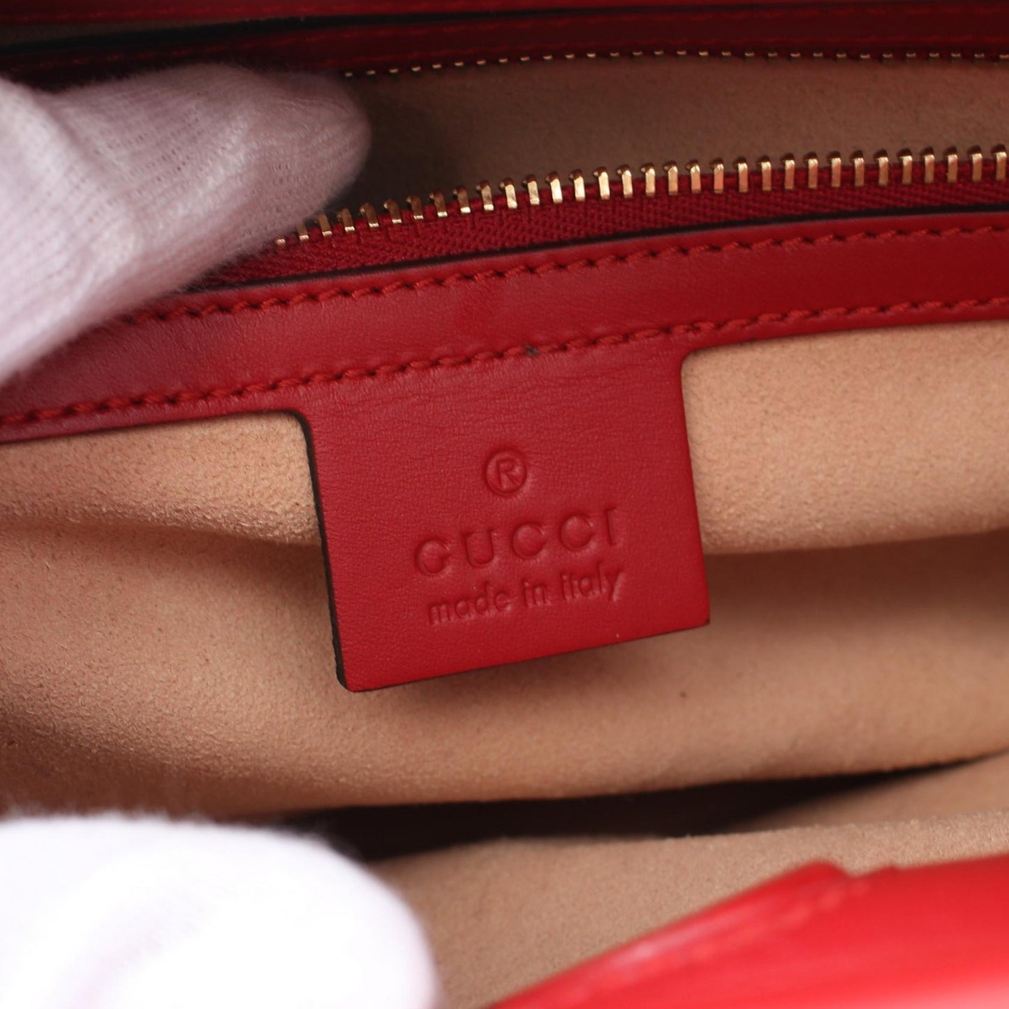 Luxury Gucci Trending 2025 Bamboo Leather Handbag Red 459076