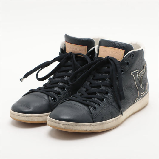 Louis Vuitton 12 Years Leather High-Cut Sneaker 6.5 Men WhiteNavy MS0182