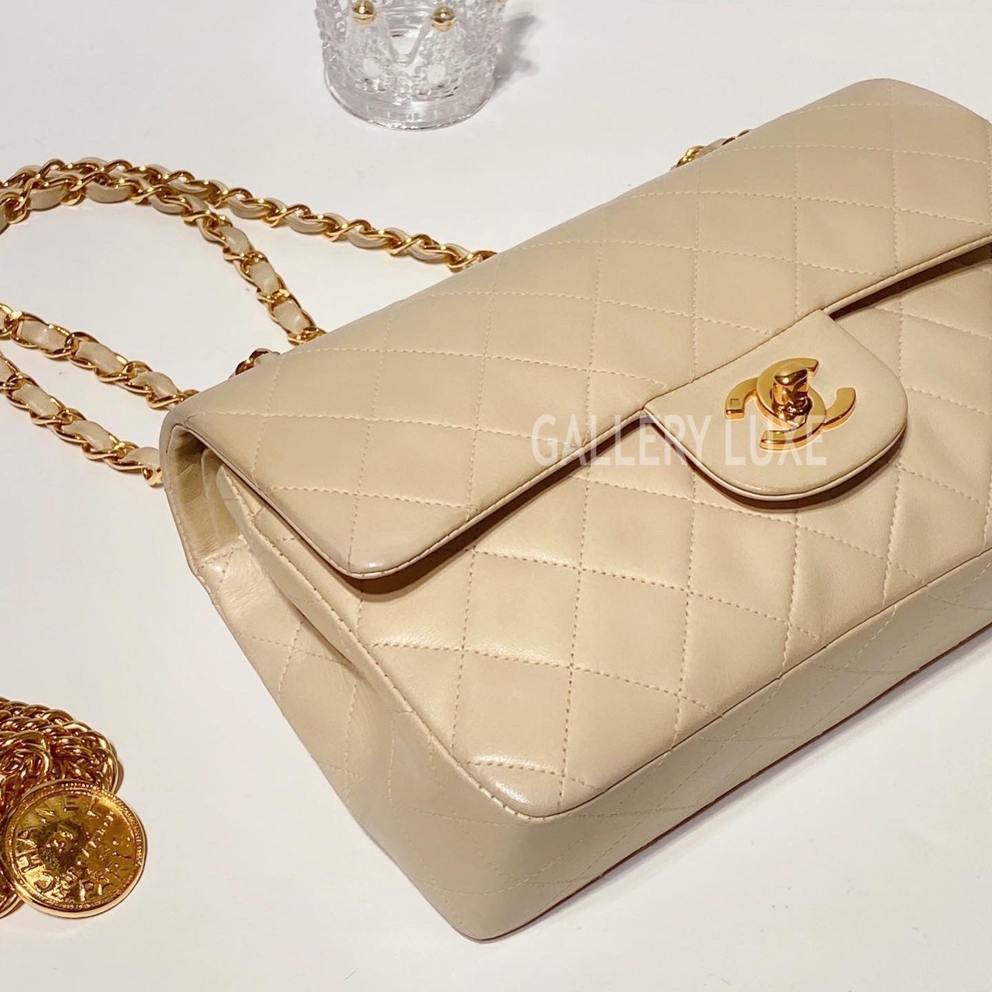 No.3328-Chanel Vintage Lambskin Classic Flap 23cm