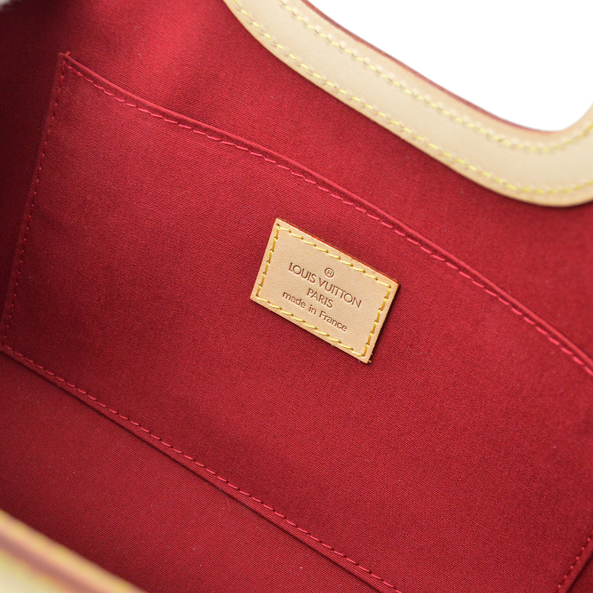 Louis Vuitton 2007 Red Monogram Vernis Roxbury Drive Handbag M91987