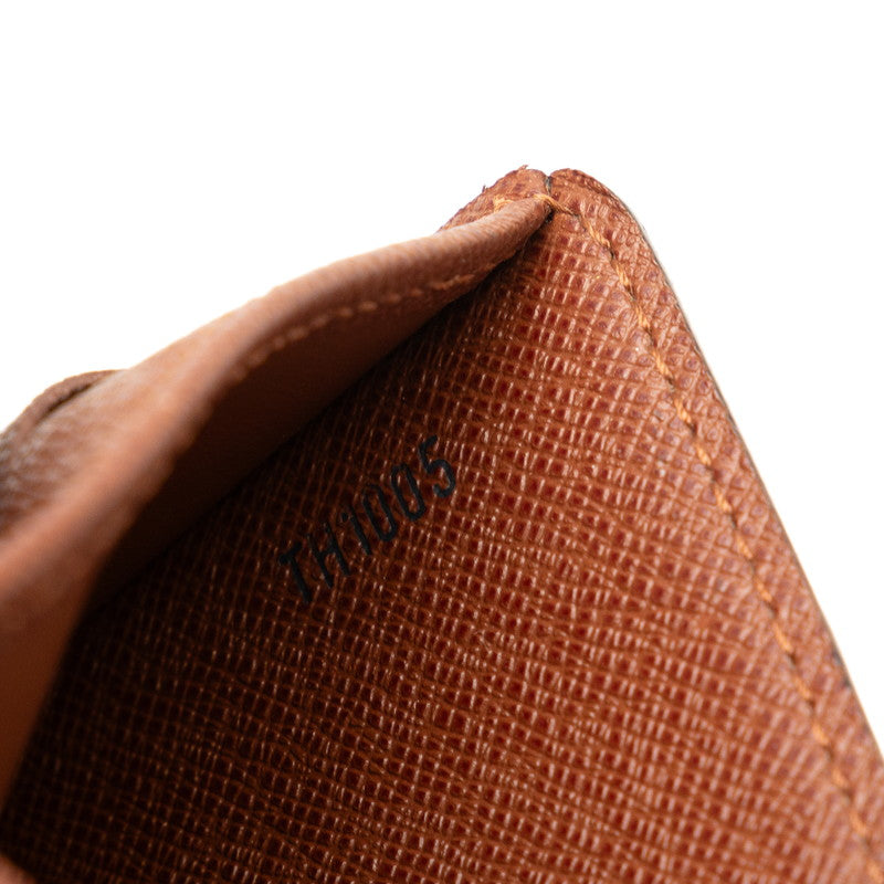 Louis Vuitton Double Folded Wallet M58013 Brown PVC Leather  Louis Vuitton