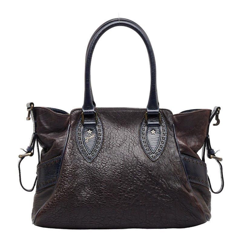 Luxury FendiEtniko Leather Handbag - '10s