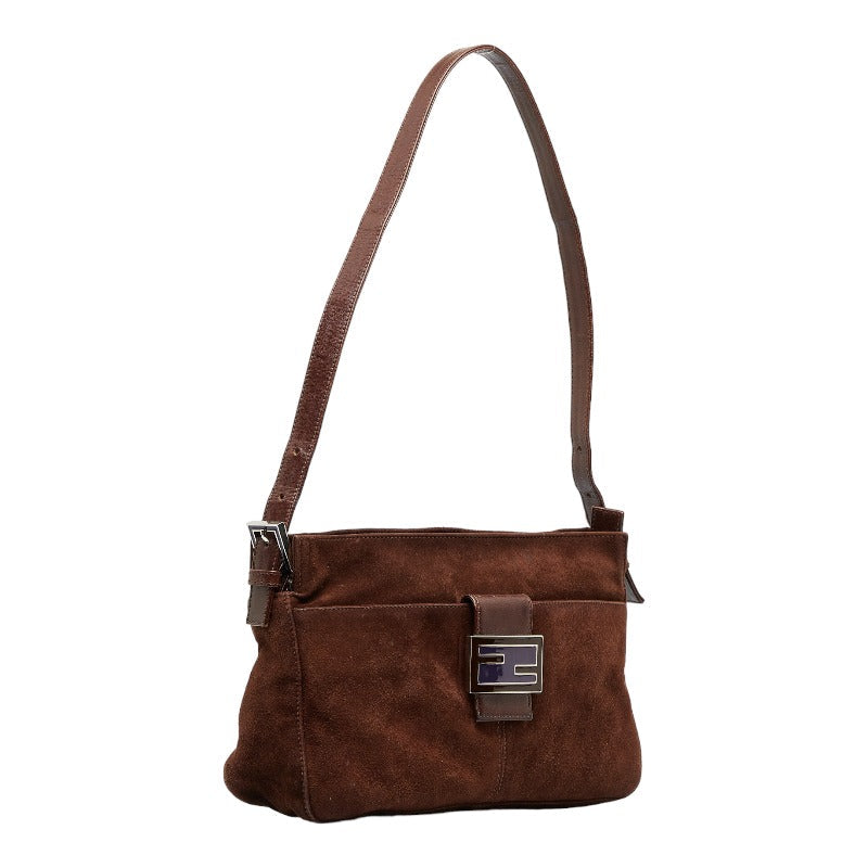 Luxury FendiSuede Shoulder Bag - '10s