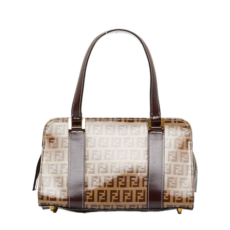 Luxury FendiZucchino Coated Canvas Handbag - '10s