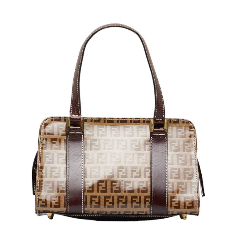 Luxury FendiZucchino Coated Canvas Handbag - '10s