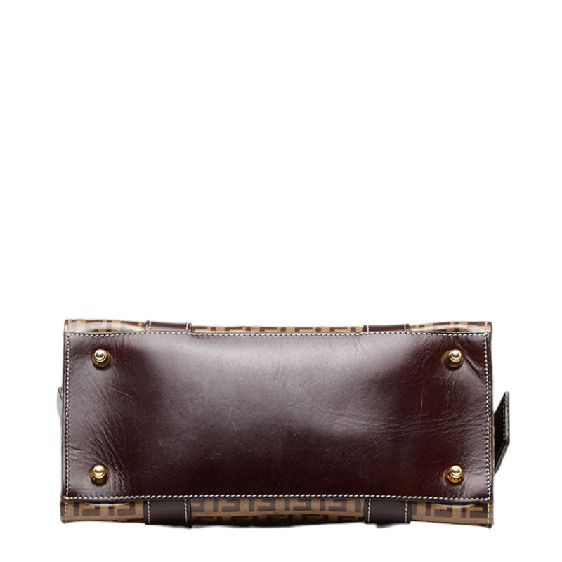 Luxury FendiZucchino Coated Canvas Handbag - '10s