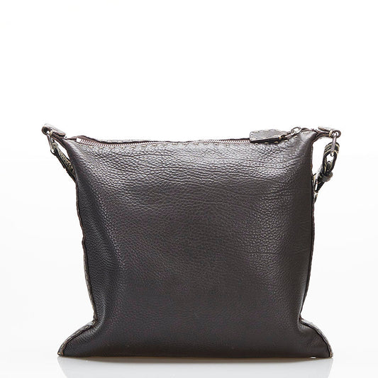 Luxury FendiSelleria Leather Crossbody Bag - '10s